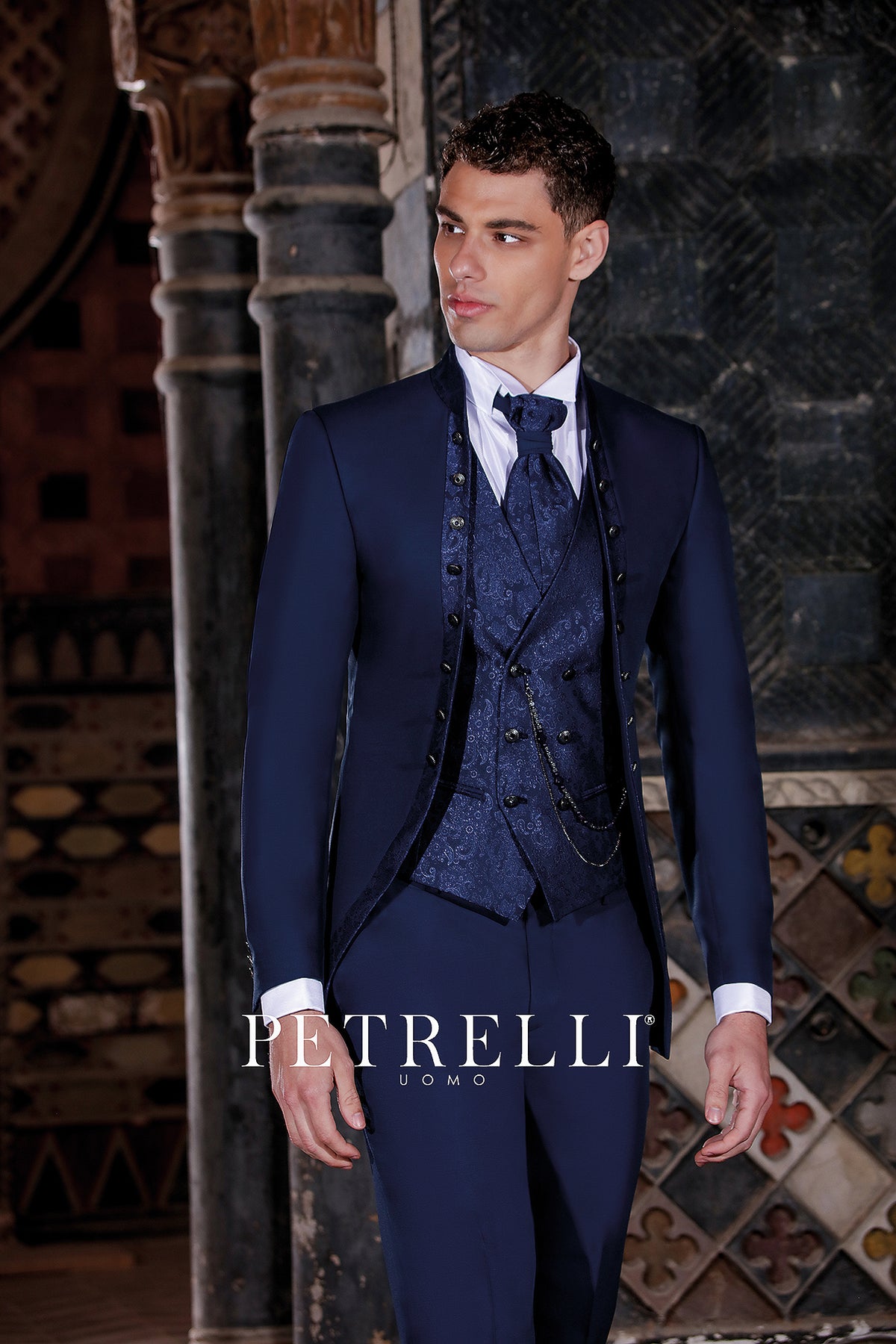 着画あり】定価25万 CoSTUME 振り落とせ HOMME イタリア製 ウールコート